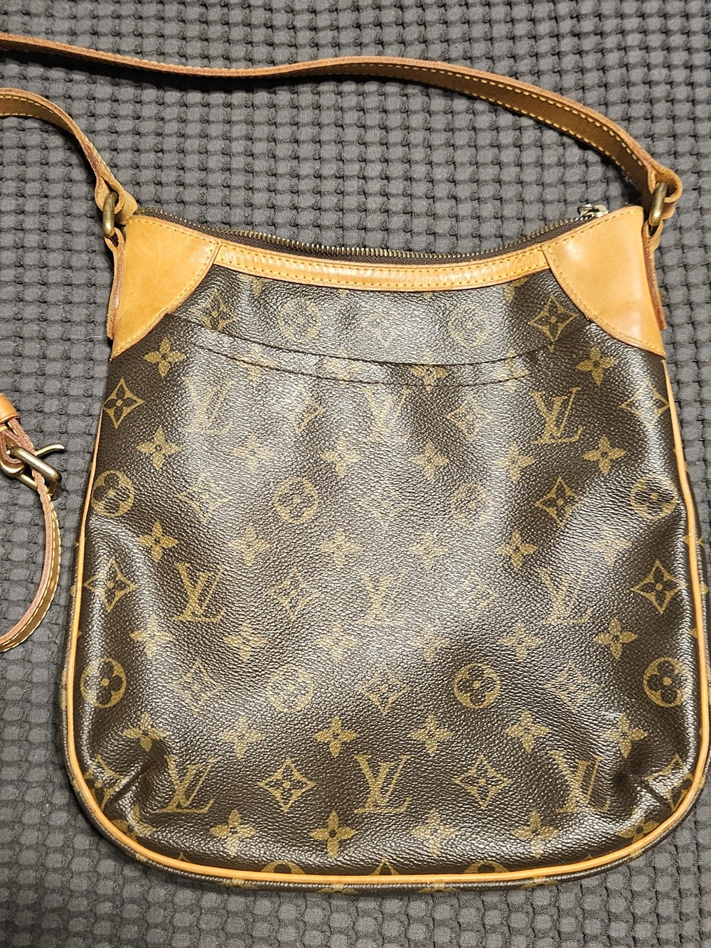 Louis Vuitton Monogram Crossbody Bag in Brown and Tan